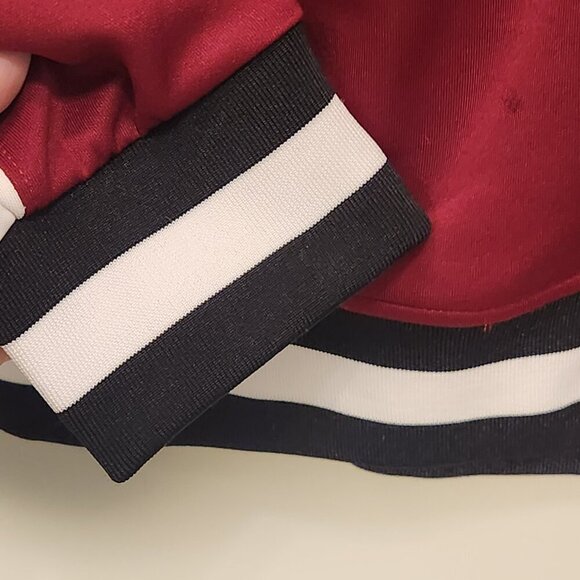 HUDSON Outerwear Men's Track Jacket Red Full Zip Collar - Size L - Picture 6 of 10